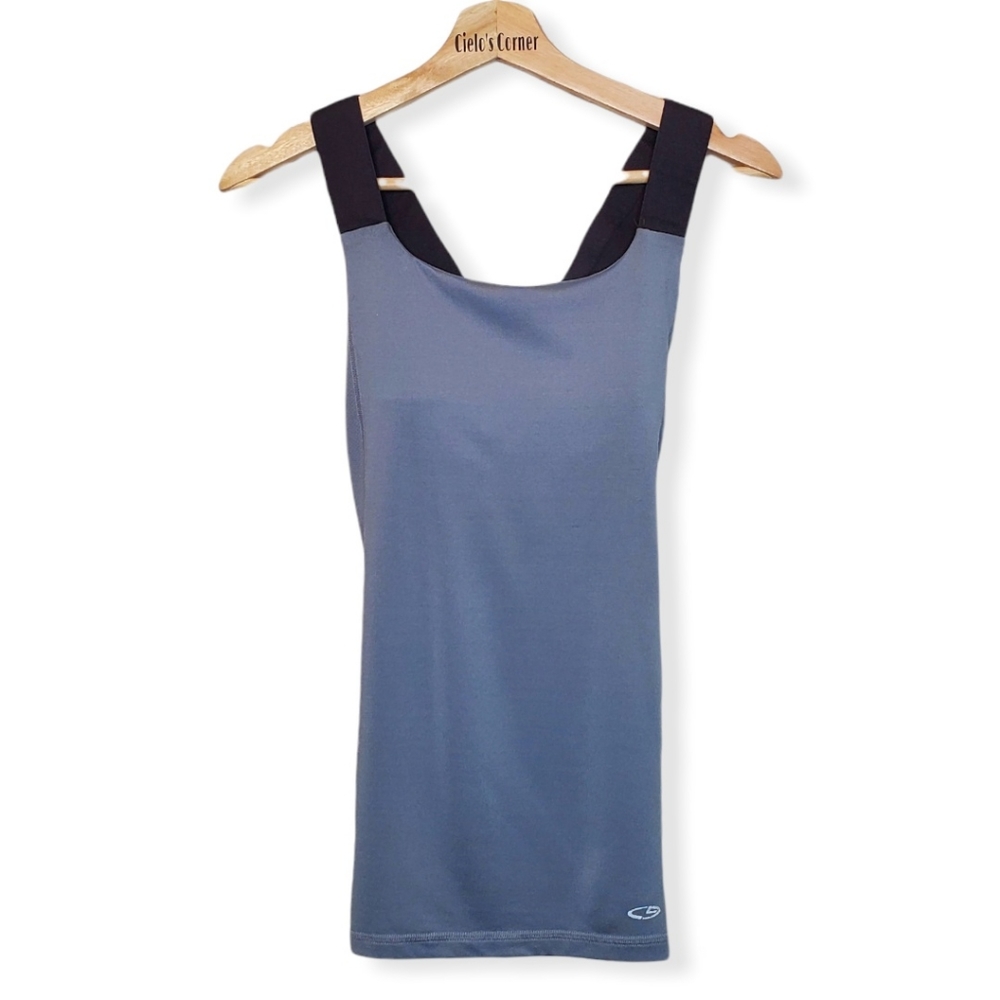Champion DuoDry Grey Black Racerback Medium
